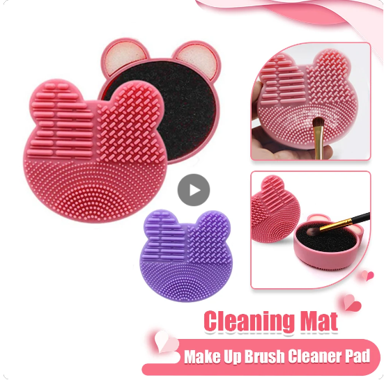 Cute brush cleaning mat