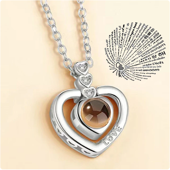 "100 Ways to Love You" Projection Necklace